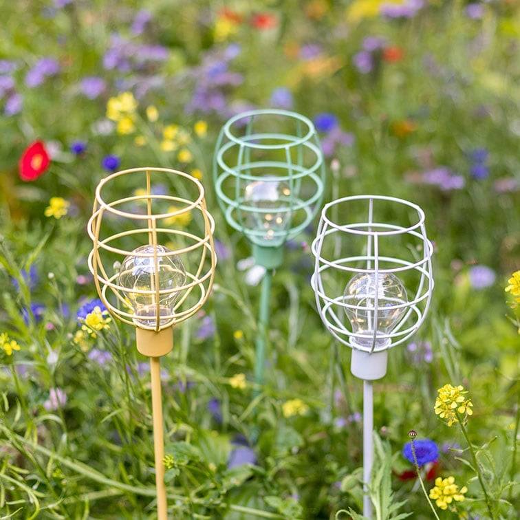 Schöner Leben LED-Solarlampe Gartenstecker in Rosa von Countryfield 11,5x11,5x90cm Nur für heute
