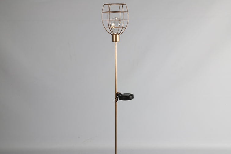 Schöner Leben LED-Solarlampe Gartenstecker in Gold von Countryfield 11,5x11,5x90cm Verkauf