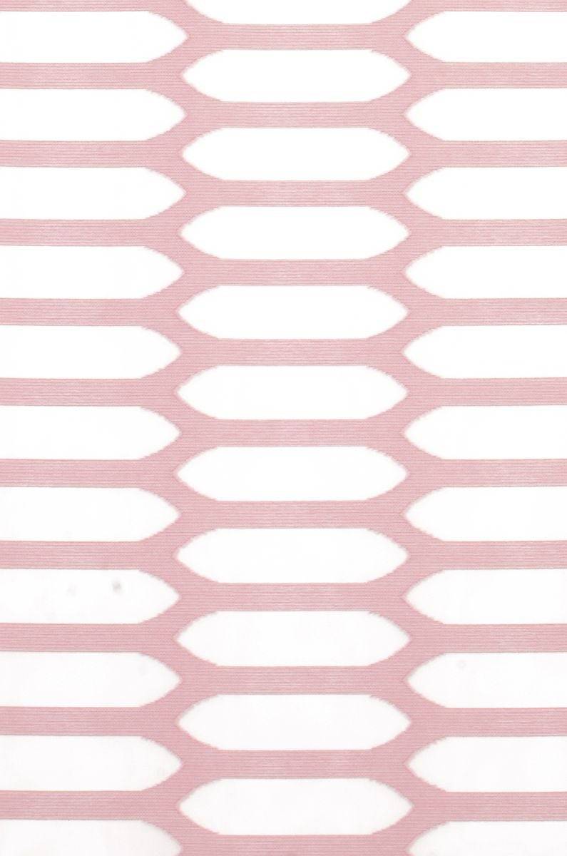 Schöner Leben Schiebevorhang Mesh Ausbrenner mit Flexoschiene weiß rosa 60x245cm (BxH) Hotsell