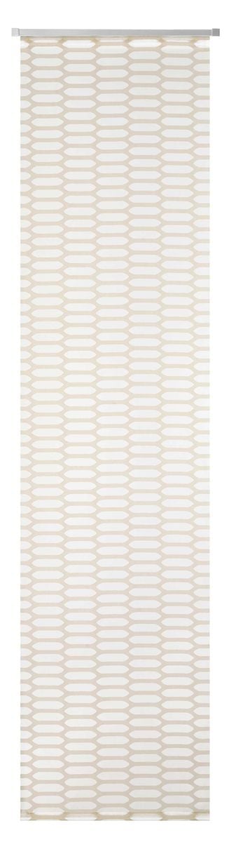 Schöner Leben Schiebevorhang Mesh Ausbrenner mit Flexoschiene weiß beige 60x245cm (BxH)