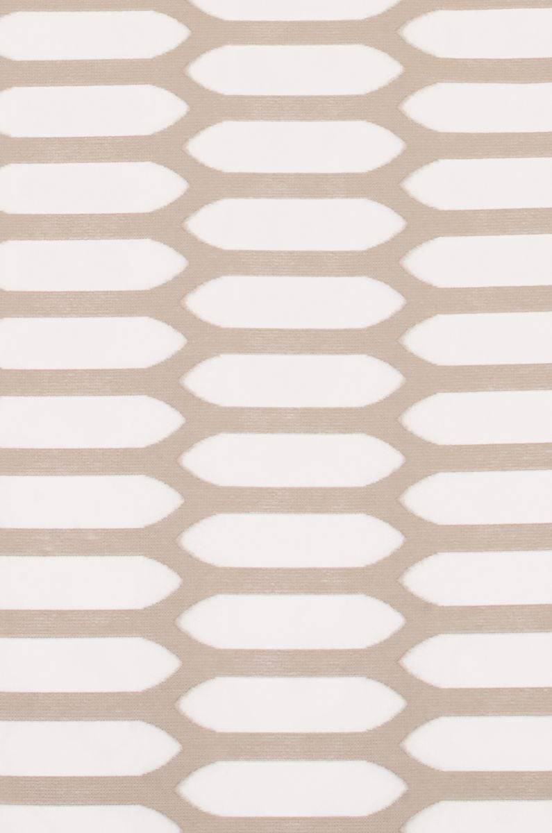 Schöner Leben Schiebevorhang Mesh Ausbrenner mit Flexoschiene weiß beige 60x245cm (BxH) im Angebot
