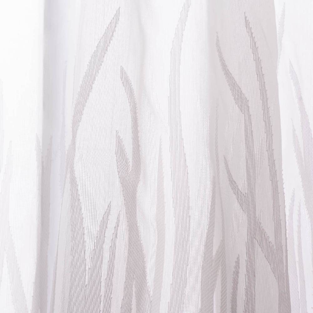 Schöner Leben Scheibengardine Breeze transparente Meterware mit Schlaufen Gräser wollweiß beige 46cm Höhe Outlet