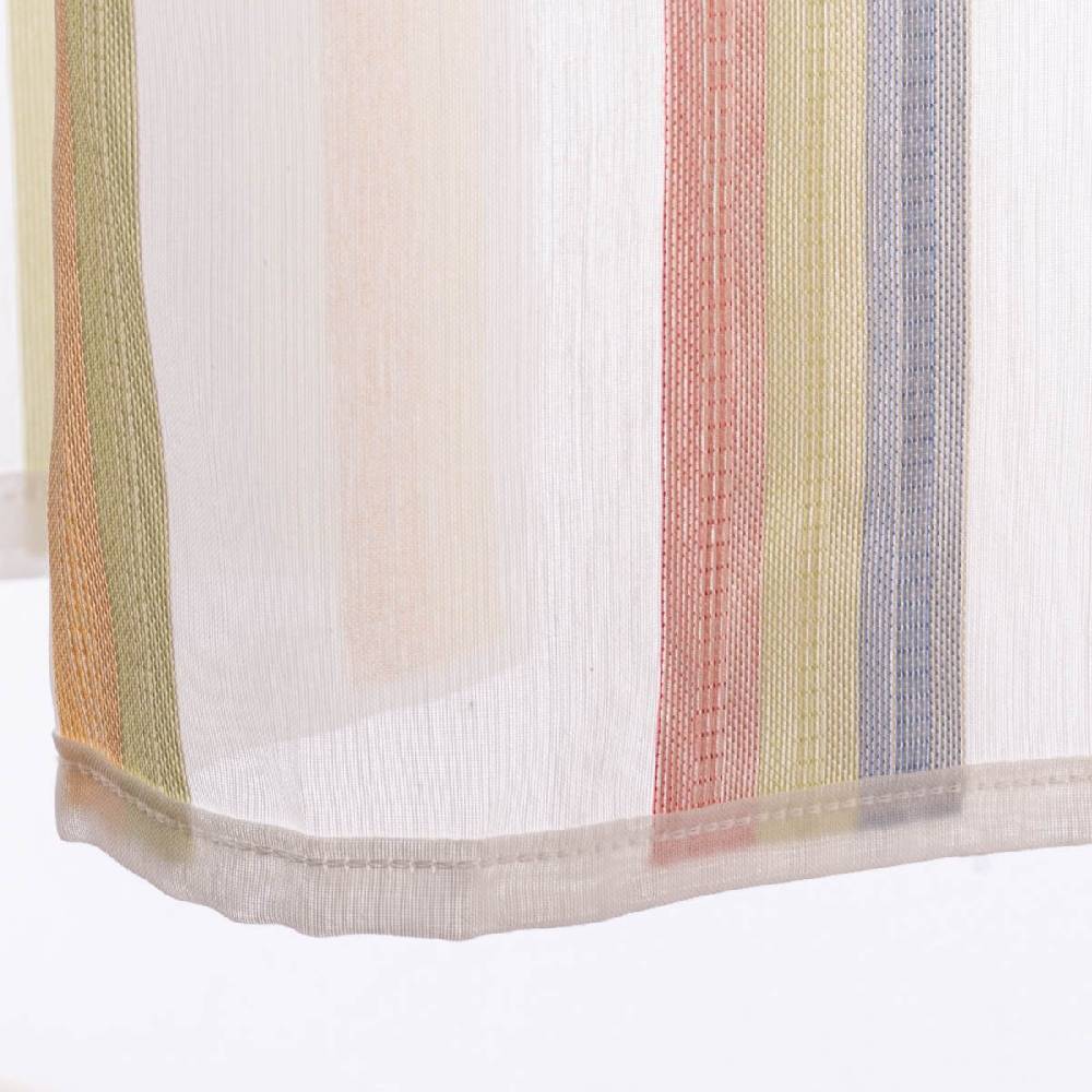 Schöner Leben Scheibengardine Kinderzimmer transparente Meterware mit Schlaufen Stifte wollweiß bunt 46cm Höhe Hotsell