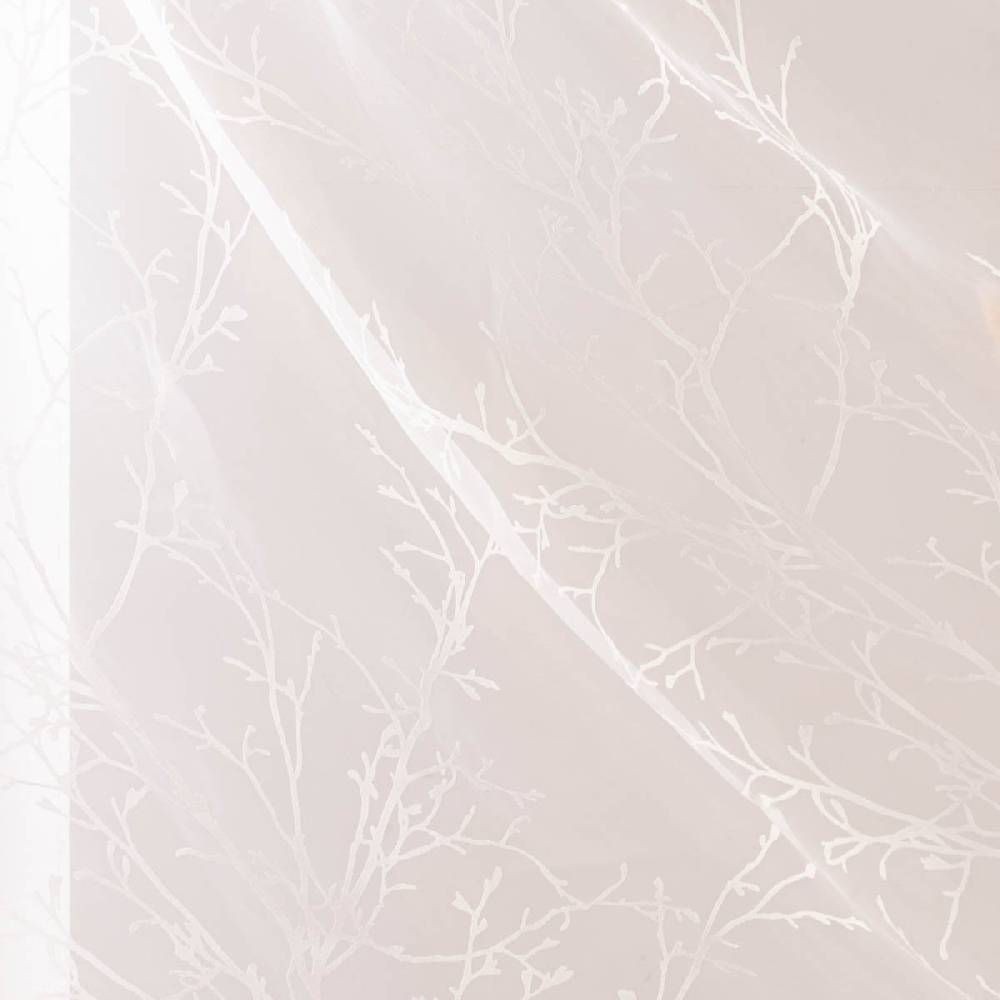 Schöner Leben Gardine Inverno My Style Ausbrenner mit verdeckten Schlaufen transparent Äste wollweiß 140cmx255cm Angebote