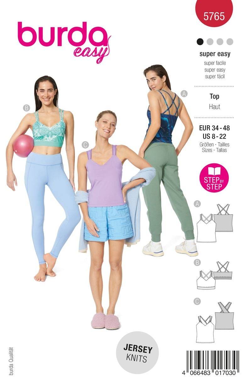 Schöner Leben Burda Schnittmuster 5765 Damen Top