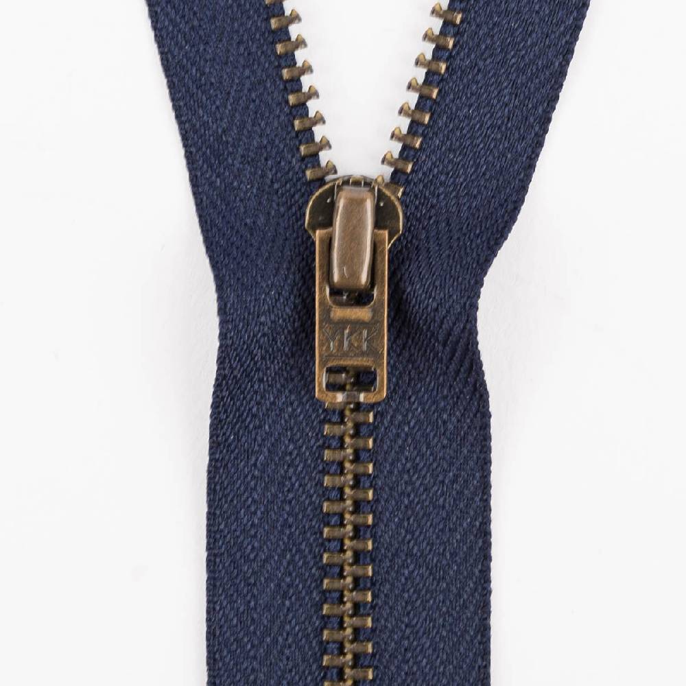 Schöner Leben Reißverschluss Metall antik gold nicht teilbar 3mm 8cm lang in versch. Farben Auslauf