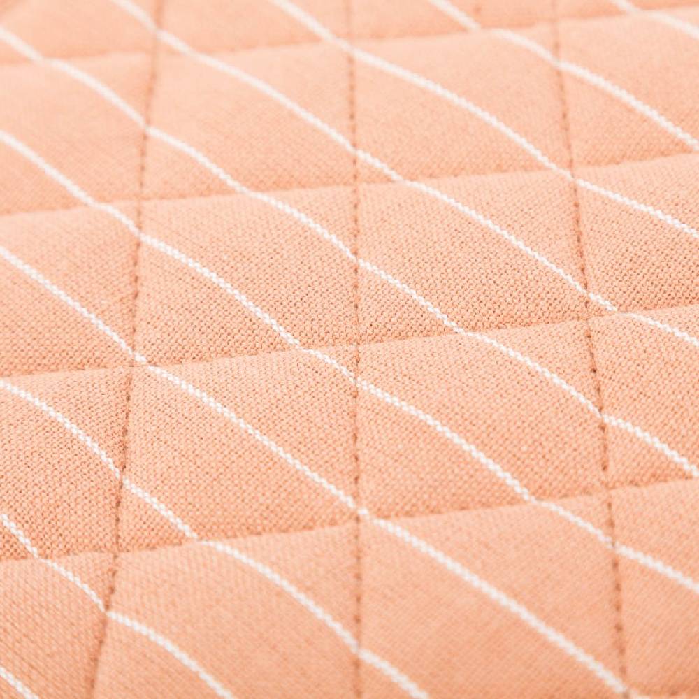 Schöner Leben Topflappen aus Baumwolle gestreift hellbraun weiß 20x20cm von Linen & More Schlussverkauf