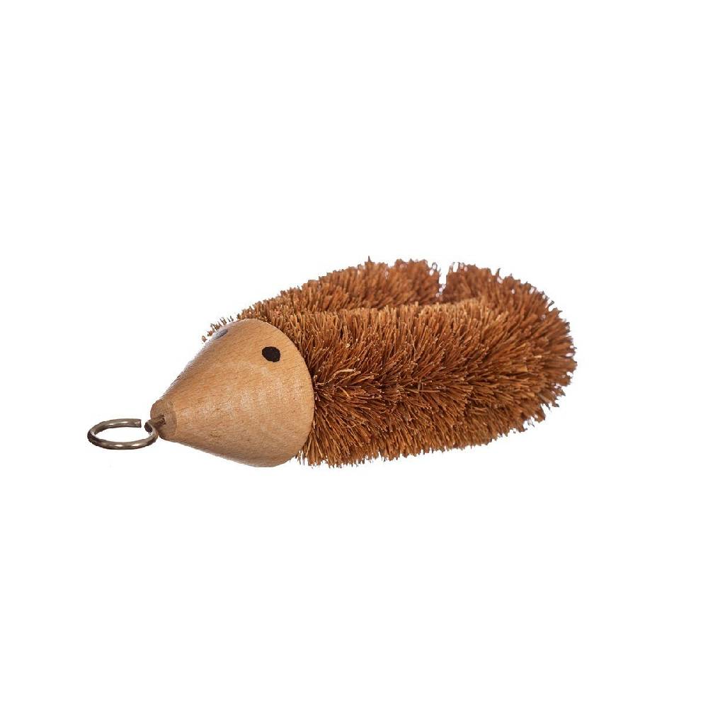 Schöner Leben Spülbürste Igel von Sass & Belle aus Holz und Kokosnuss 16x7cm im Angebot