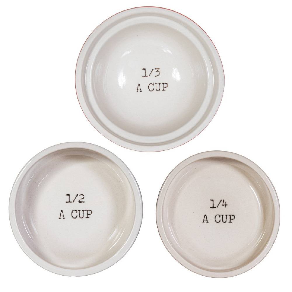 Schöner Leben Messbecher Set 3-teilig Fliegenpilz Keramik von Sass & Belle Blitzverkäufe
