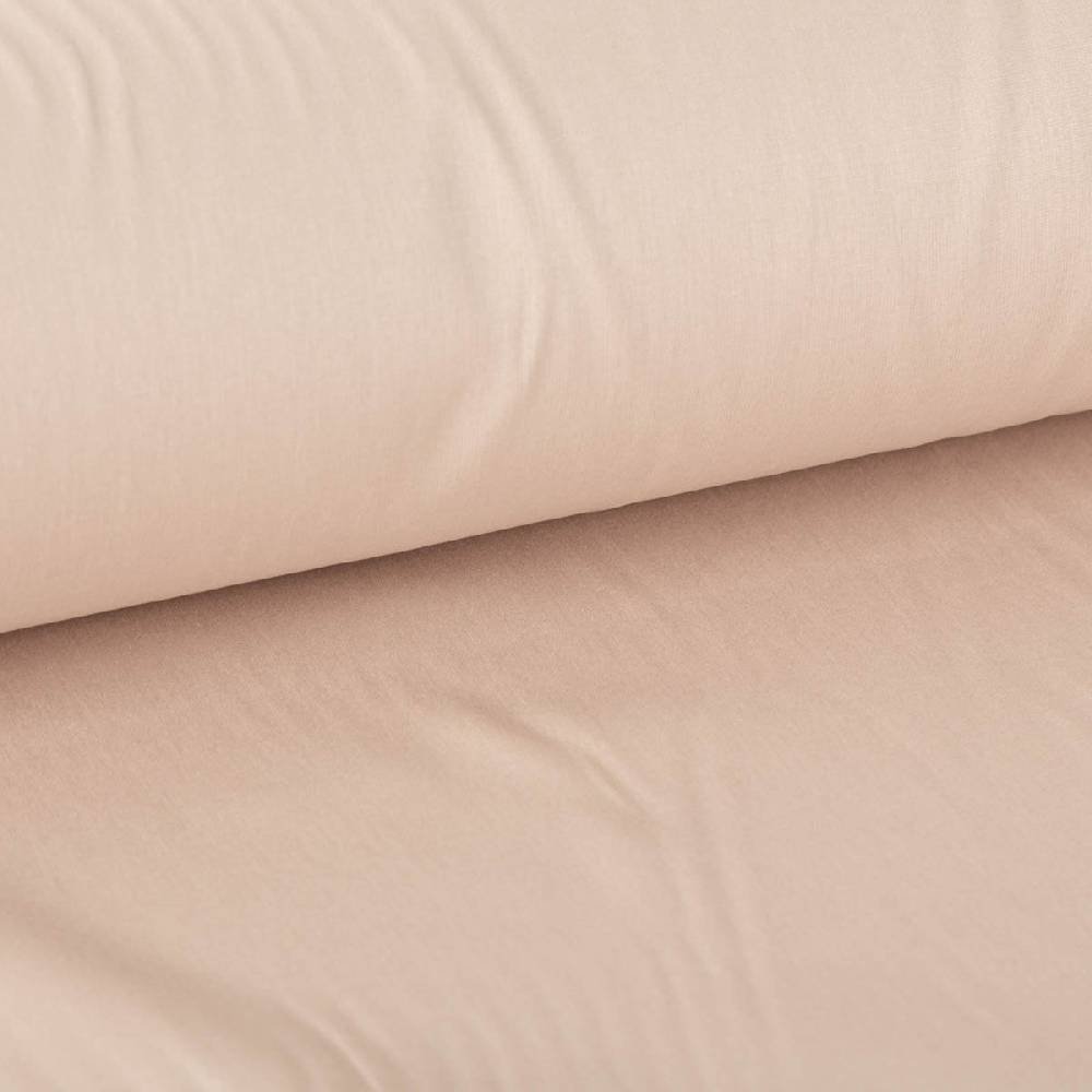 Schöner Leben Baumwollstoff Meterware Fahnentuch uni sand 1,45m Breite