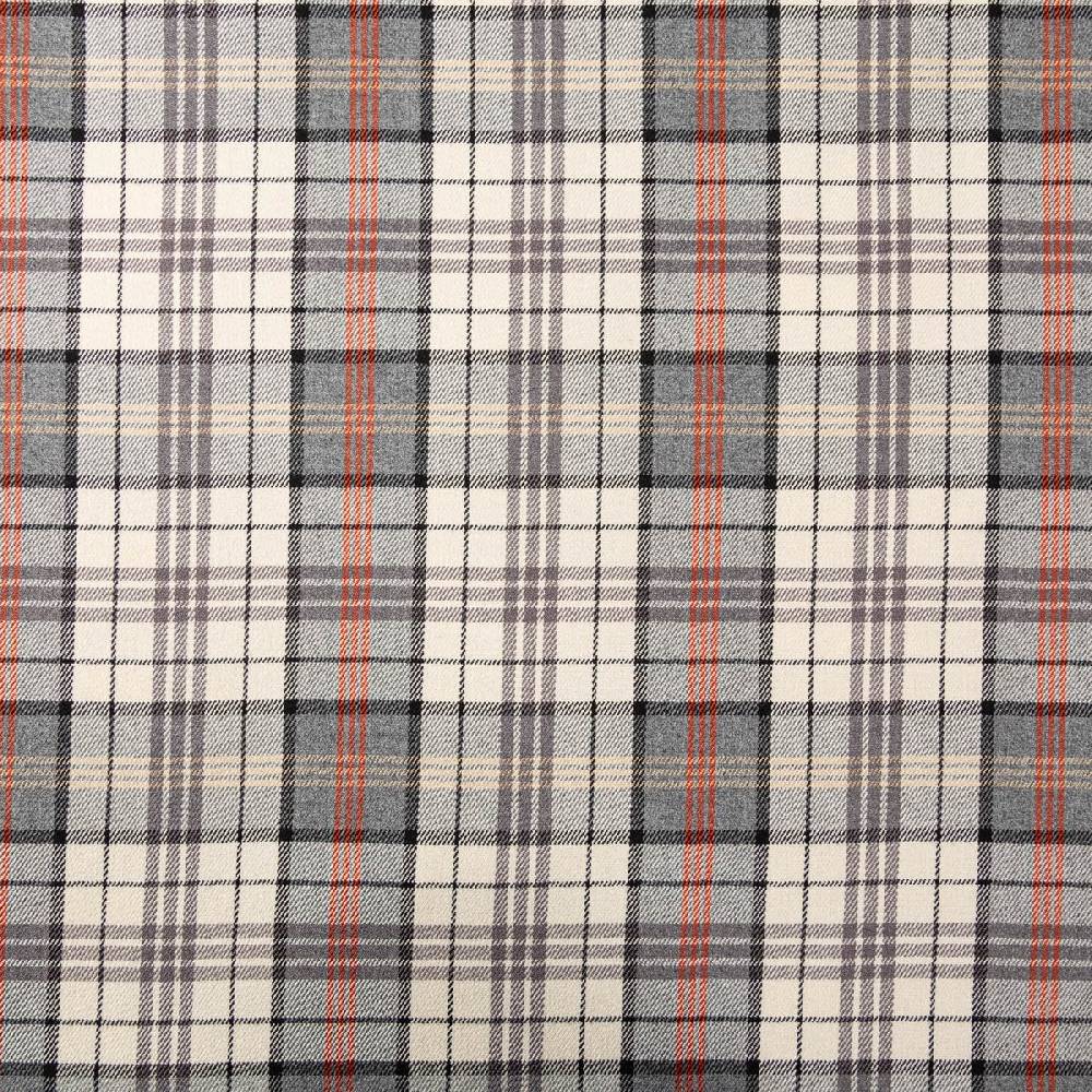 Schöner Leben Viskose Stoff Tartan Muster Schottenkaro kariert beige grau rot 1,4m Breite Fabrikverkauf