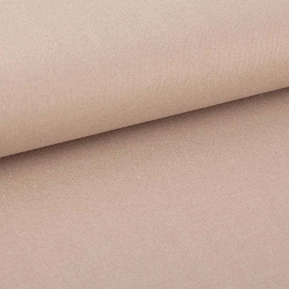 Schöner Leben Flanell Stoff Baumwollflanell einfarbig taupe 1,4m Breite