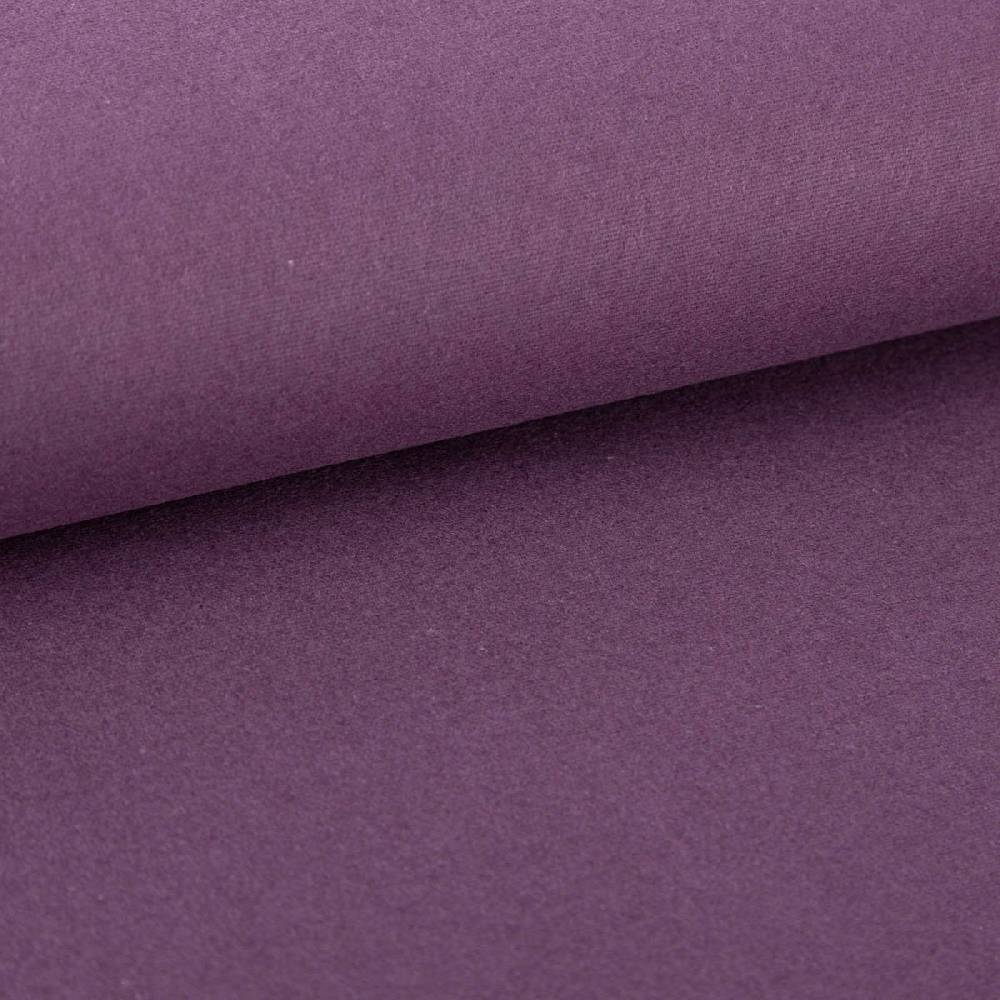 Schöner Leben Flanell Stoff Baumwollflanell einfarbig dunkel violett 1,4m Breite