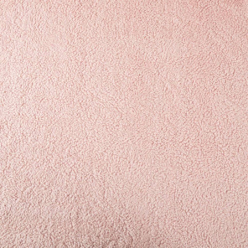 Schöner Leben Teddy Fleece Baumwoll Krimmer Plüschstoff einfarbig hell rosa 1,6m Breite Hotsell