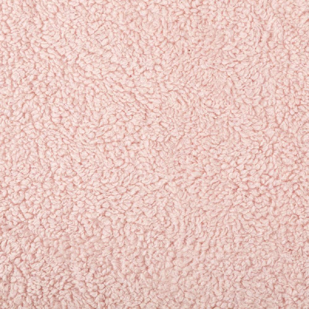 Schöner Leben Teddy Fleece Baumwoll Krimmer Plüschstoff einfarbig hell rosa 1,6m Breite Hotsell