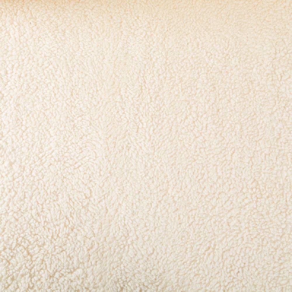 Schöner Leben Teddy Fleece Baumwoll Krimmer Plüschstoff einfarbig ecru 1,6m Breite Meist gekauft