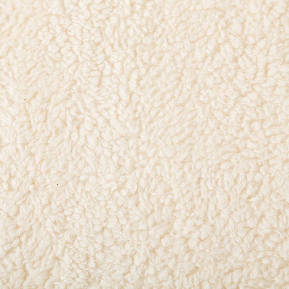 Schöner Leben Teddy Fleece Baumwoll Krimmer Plüschstoff einfarbig ecru 1,6m Breite Meist gekauft