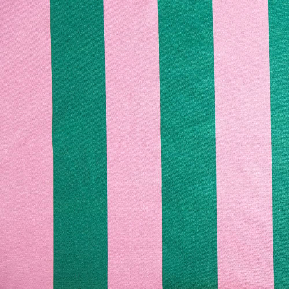 Schöner Leben Tischdecke Streifen dunkelgrün pink in versch. Größen von SCHÖNER LEBEN Verkauf