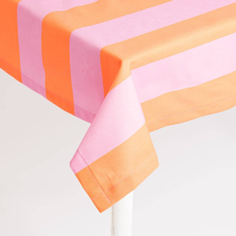 Schöner Leben Tischdecke Streifen orange pink in versch. Größen von SCHÖNER LEBEN Angebote