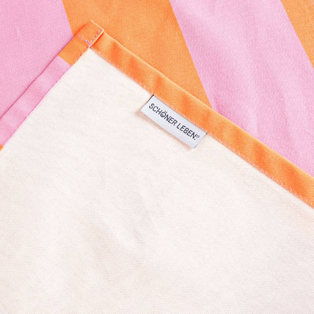Schöner Leben Tischläufer Streifen orange pink 40x160cm von SCHÖNER LEBEN Schlussverkauf