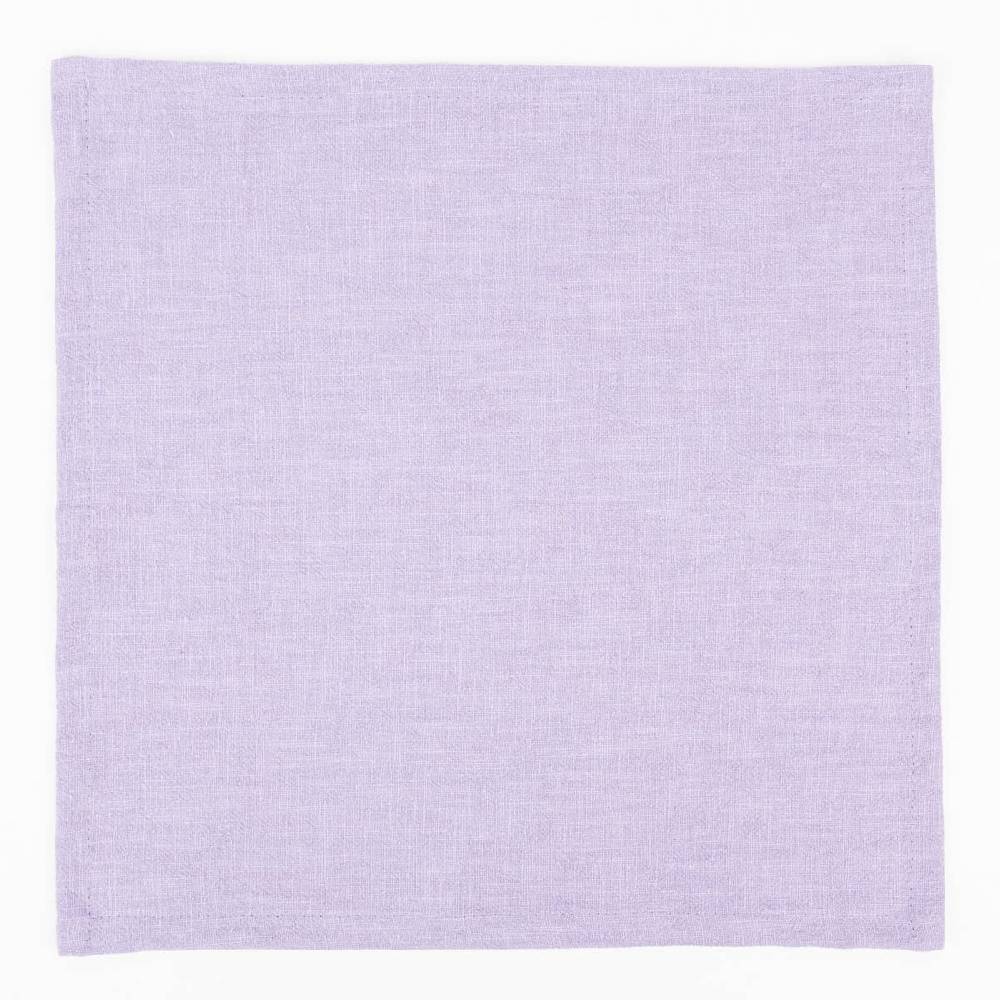 Schöner Leben SCHÖNER LEBEN. Stoffservietten 4er Set Bio Ramie Leinenoptik lila 40x40cm Angebote
