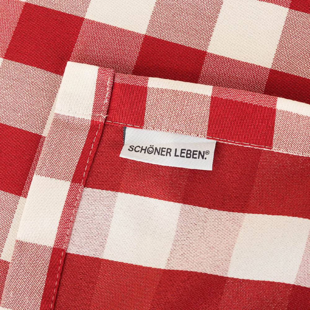 Schöner Leben Tischdecke Karos rot weiß in versch. Größen von SCHÖNER LEBEN Begrenzte Freigabe