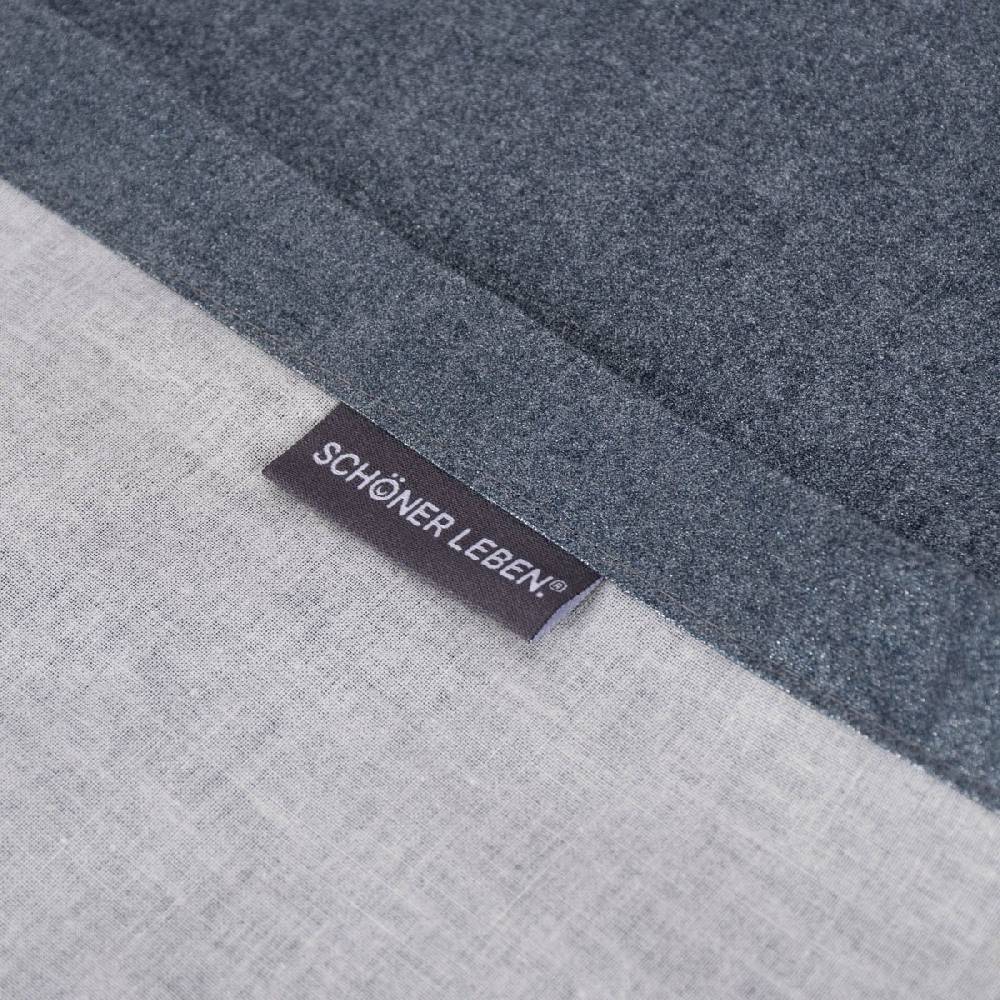 Schöner Leben Tischdecke abwaschbar Glitzer uni grau silber div. Größen oder Wunschmaß von SCHÖNER LEBEN Letzter Tag