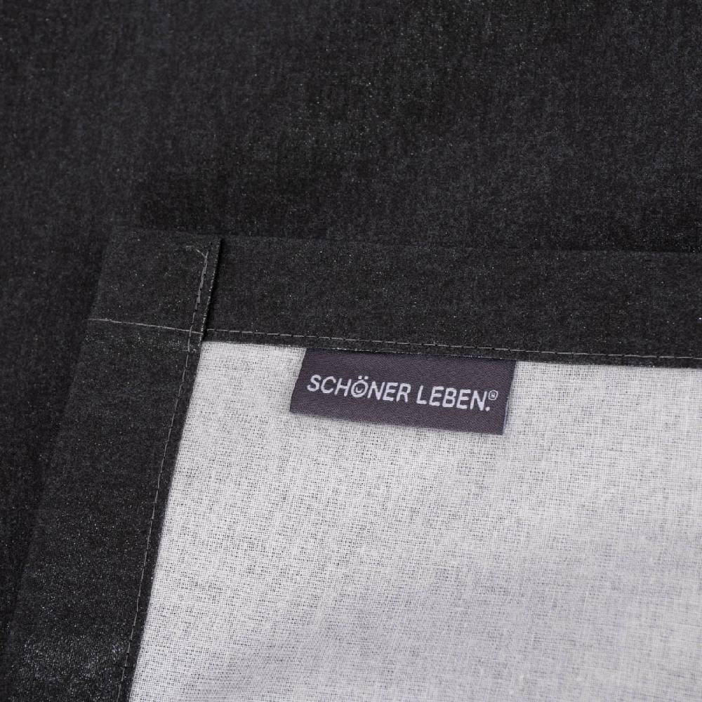 Schöner Leben Tischdecke abwaschbar Glitzer uni anthrazit silber div. Größen oder Wunschmaß von SCHÖNER LEBEN Zeitbegrenzte Promotion