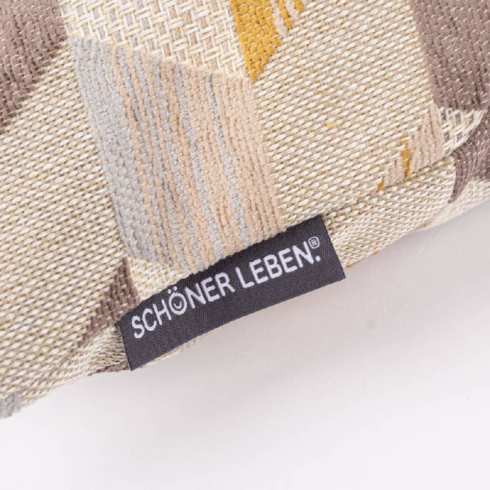 Schöner Leben Kissenhülle Mira Rechtecke schräg beige braun gelb in versch. Größen oder Wunschmaß von SCHÖNER LEBEN Bis zu 60% Rabatt