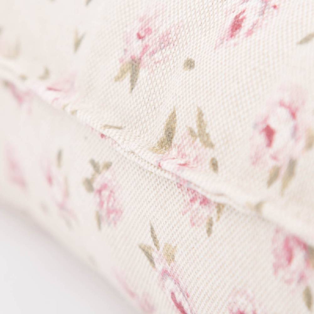 Schöner Leben SCHÖNER LEBEN. Zugluftstopper Classic Little Rose Leinenlook Rosenblüten natur rosa in verschiedenen Größen Nur für heute