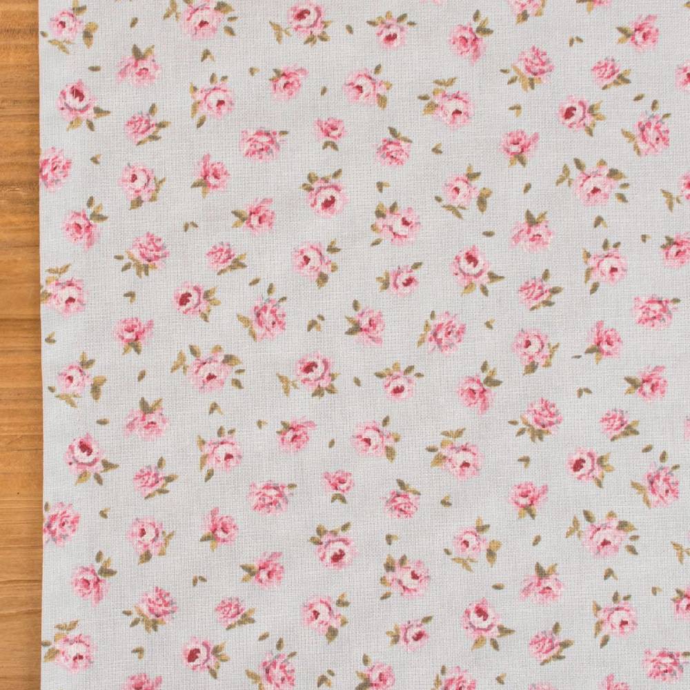 Schöner Leben Tischläufer Classic Little Rose Rosenblüten hellblau rosa 40x160cm von SCHÖNER LEBEN 50% Rabatt mit kostenlosem Versand