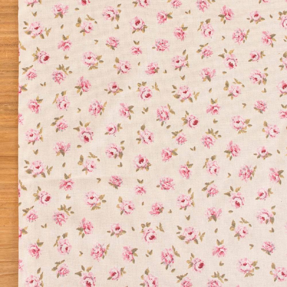 Schöner Leben Tischläufer Classic Little Rose Rosenblüten ecru rosa 40x160cm von SCHÖNER LEBEN Clearance-Verkauf