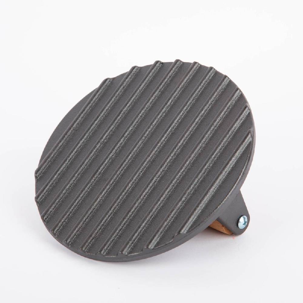 Schöner Leben Fleischpresse aus Gusseisen mit Holzgriff schwarz natur 17,8x5cm Zeitlich begrenztes Angebot