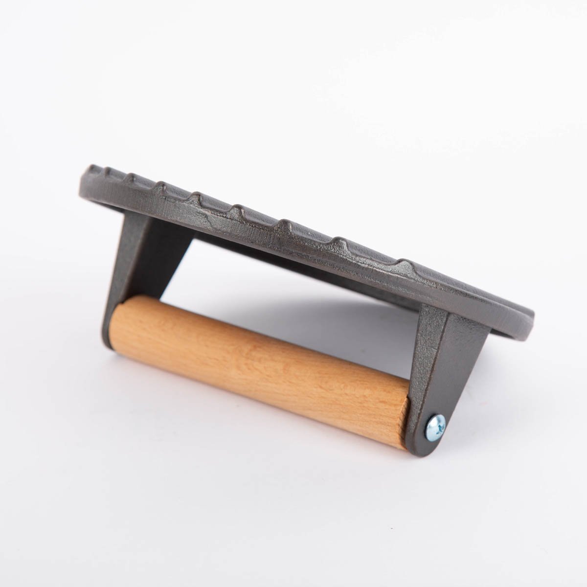 Schöner Leben Fleischpresse aus Gusseisen mit Holzgriff schwarz natur 17,8x5cm Zeitlich begrenztes Angebot