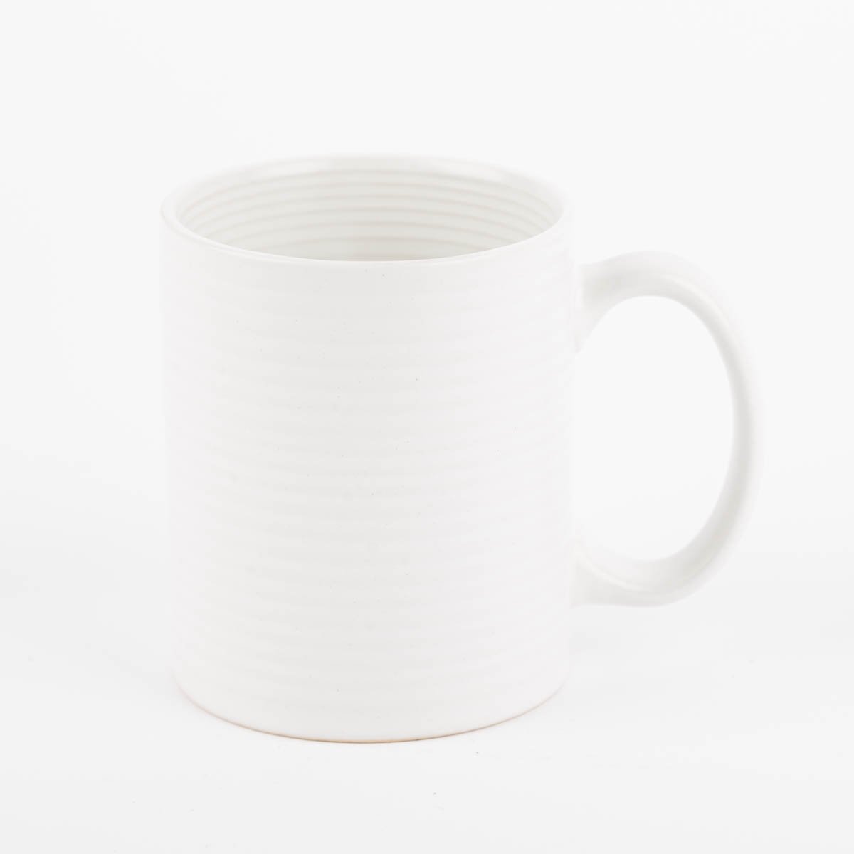 Schöner Leben Tasse aus Keramik weiß beige oder taupe 320ml