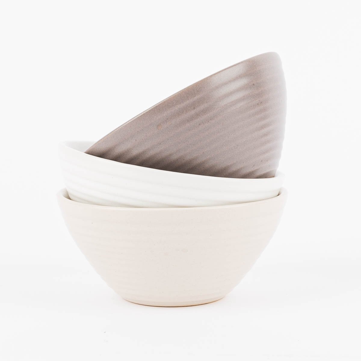 Schöner Leben Kleine Schale aus Keramik weiß beige oder taupe 10x5cm Bestseller