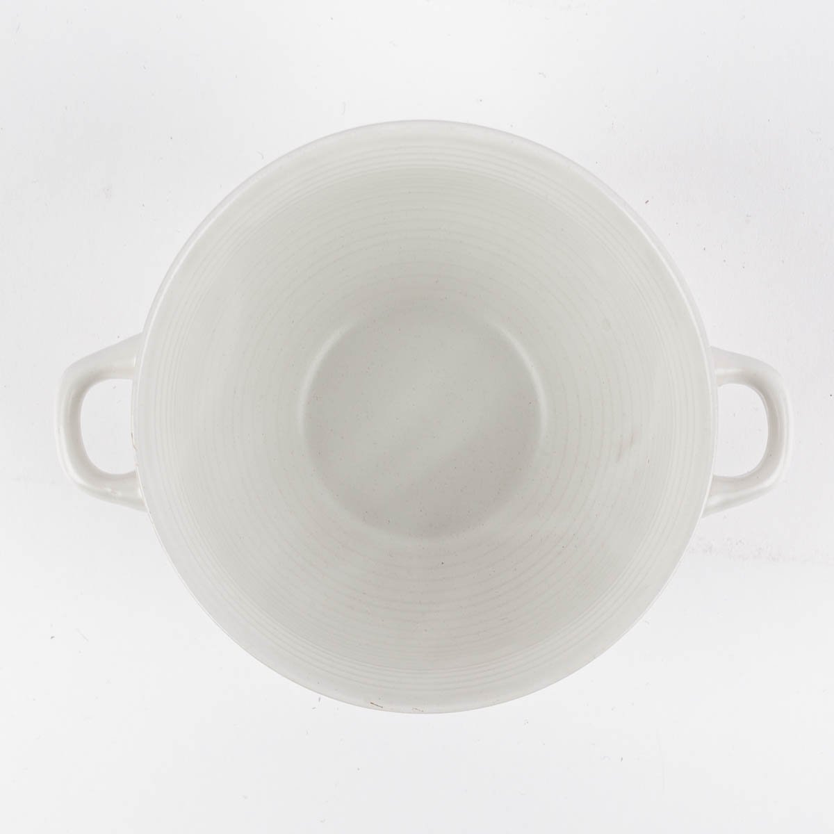 Schöner Leben Müslischale mit Henkeln aus Keramik weiß beige oder taupe14x8cm Saisonale Angebote