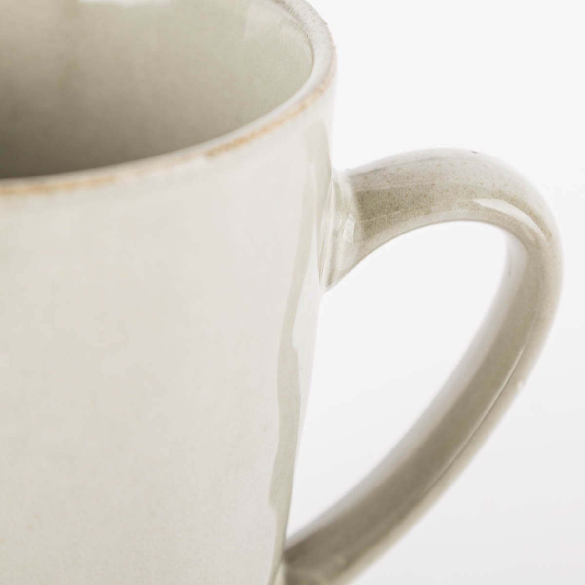Schöner Leben Tasse aus Keramik grau 320ml Räumungsverkauf