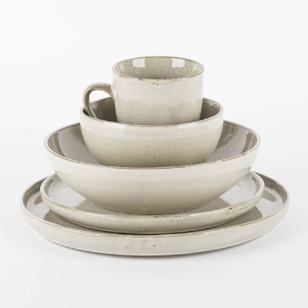 Schöner Leben Tasse aus Keramik grau 320ml Räumungsverkauf