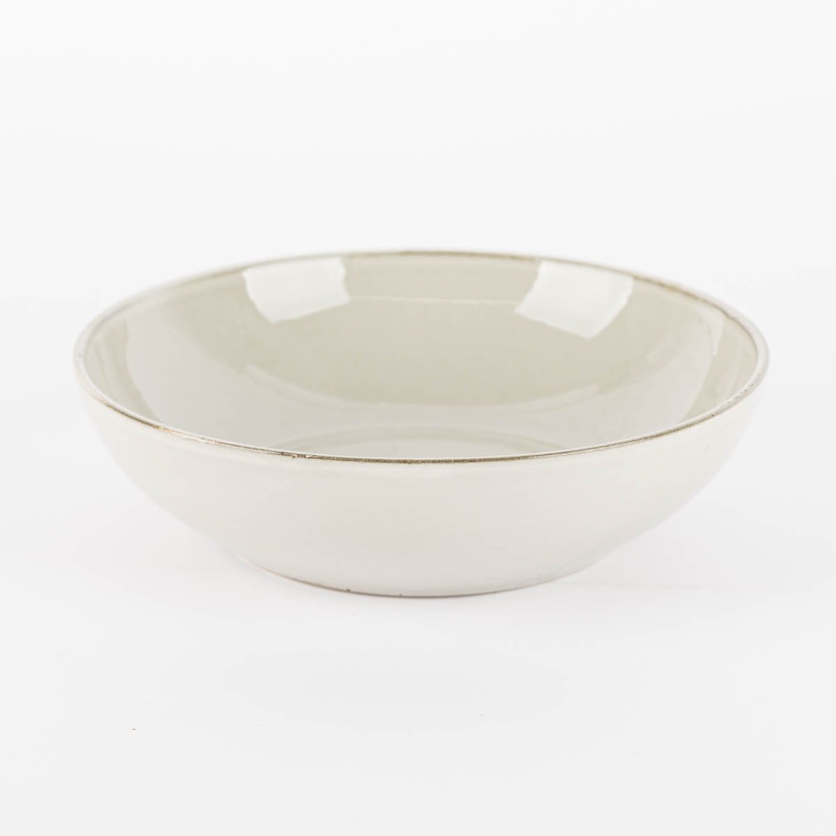 Schöner Leben Suppenteller aus Keramik grau 21,5x6cm