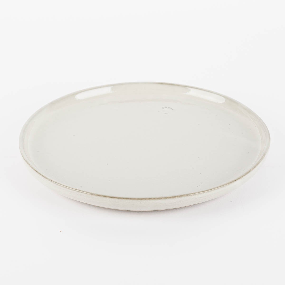 Schöner Leben Dessertteller aus Keramik grau 22,5cm