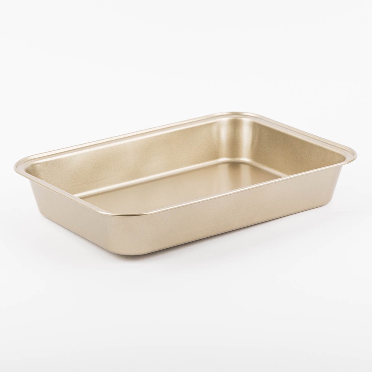 Schöner Leben Backform und Bratform aus Metall goldfarbig 34x24x5,8cm Tiefpreis