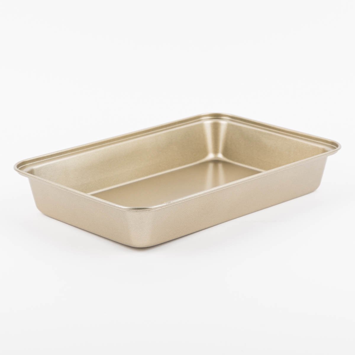 Schöner Leben Backform für Brownies aus Metall goldfarbig 30x20x5cm