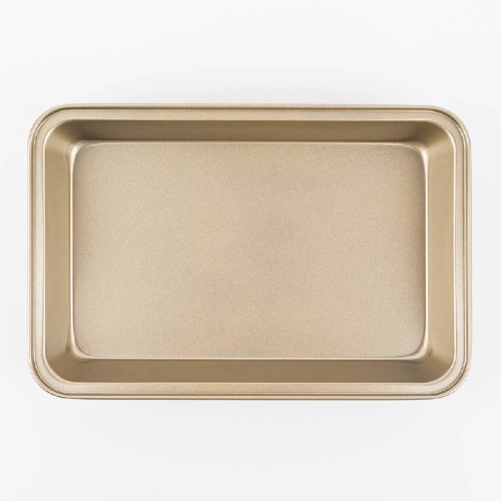 Schöner Leben Backform für Brownies aus Metall goldfarbig 30x20x5cm Super Sparpreis