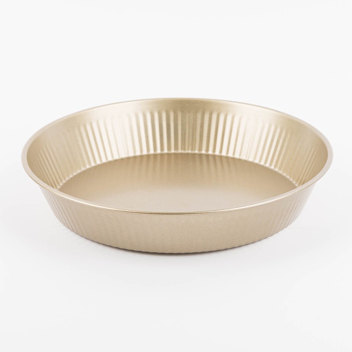 Schöner Leben Quiche Backform rund aus Metall goldfarbig 27,7x5cm