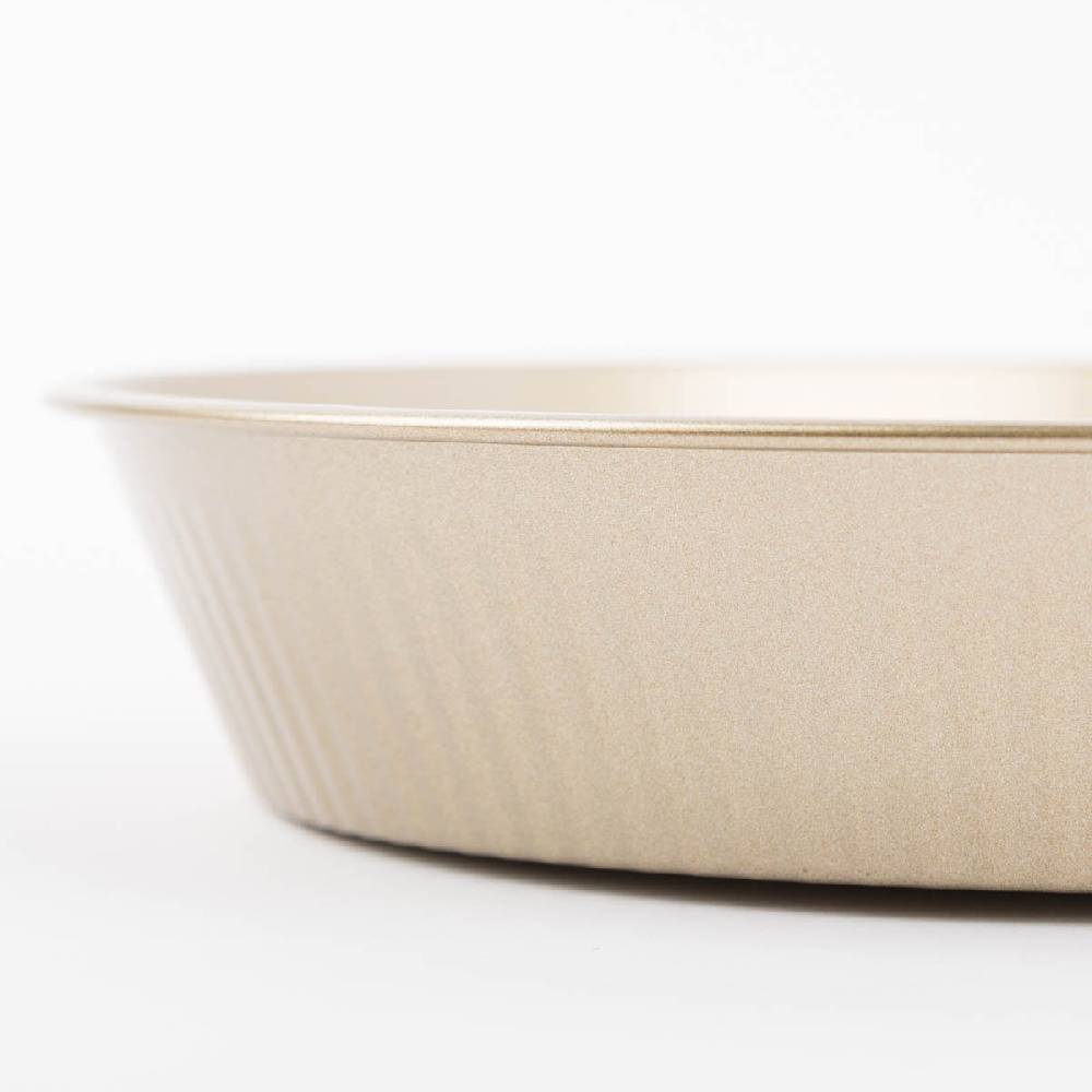 Schöner Leben Quiche Backform rund aus Metall goldfarbig 27,7x5cm Kostenlose Rückgabe