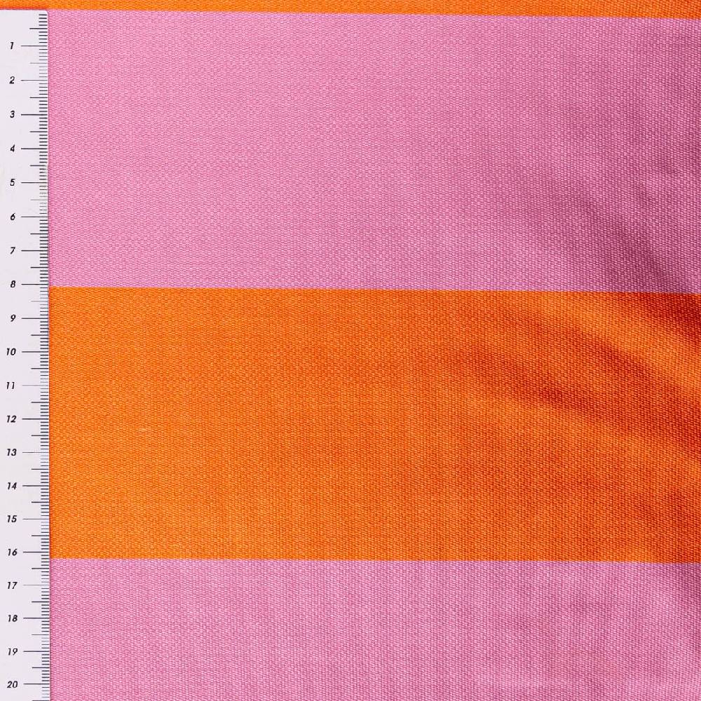 Schöner Leben Outdoorstoff Dralon Digitaldruck Summer Stripes pink orange 1,60m Breite Günstig kaufen