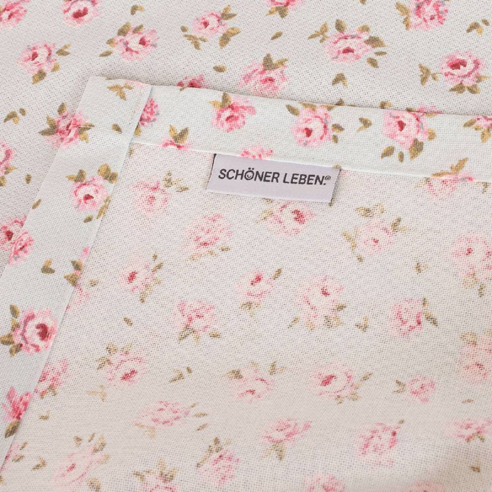 Schöner Leben Tischdecke Classic Little Rose Rosenblüten hellblau rosa in versch. Größen von SCHÖNER LEBEN Großer Ausverkauf