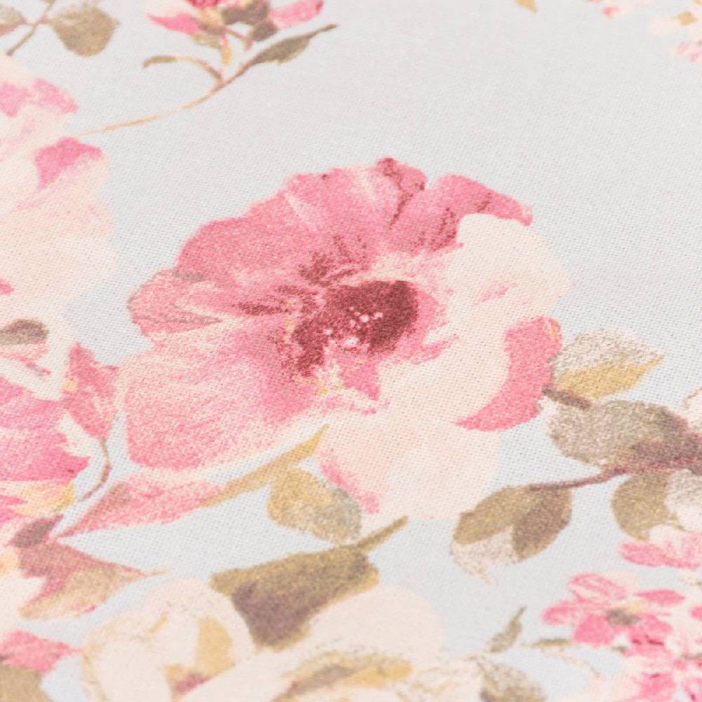 Schöner Leben Tischdecke Classic Painted Rose Rosen hellblau rosa in versch. Größen von SCHÖNER LEBEN Online Shopping