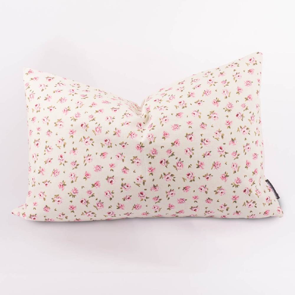 Schöner Leben Kissenhülle Classic Little Rose Rosenblüten ecru rosa in versch. Größen oder Wunschmaß von SCHÖNER LEBEN Lagerräumung